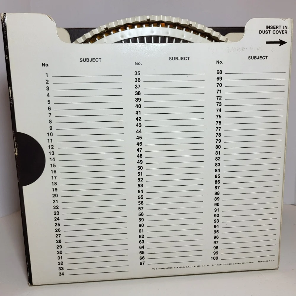 GAF Rototray Slide Carousel Rotary 100 Tray For 2